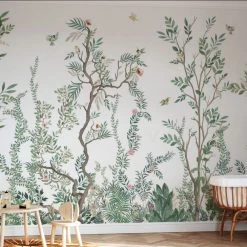 Photowall Kids Custom Wall Mural - Woodland Birds
