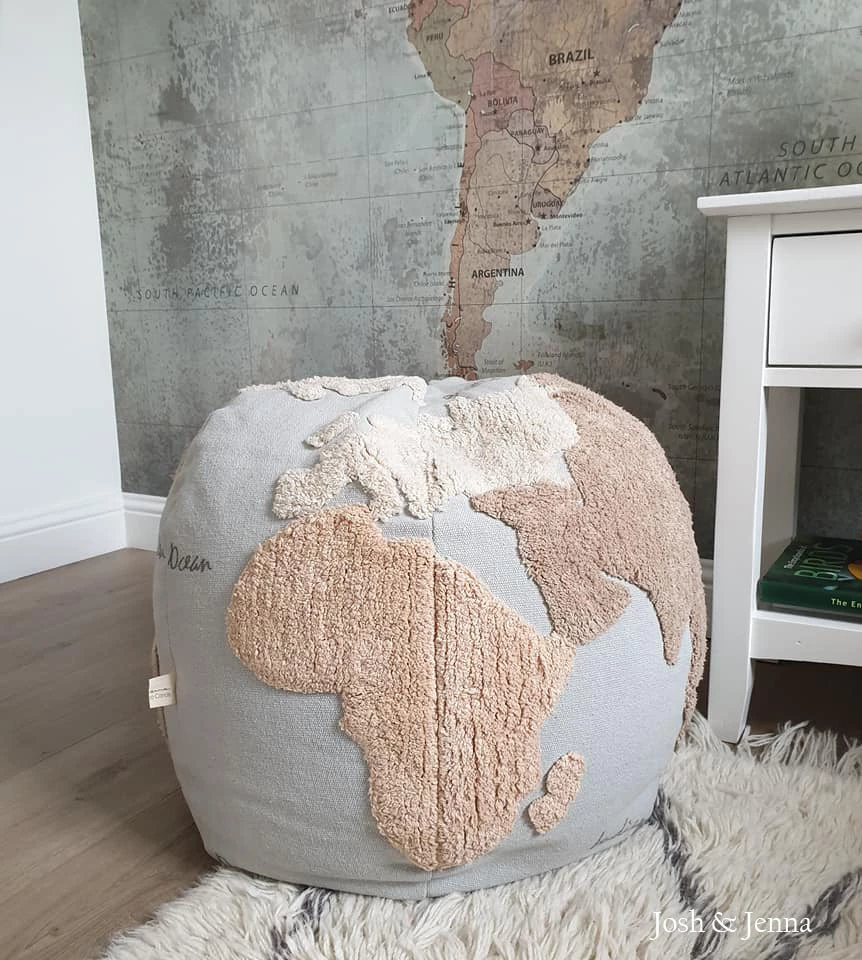 Lorena Canals Pouffe - World Map Pouffe & Beanbags 4 Lorena Canals Pouffe - World Map Pouffe & Beanbags