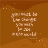 Prints & Wall Art Bold Bunny - You Must Be The Change Print