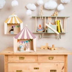 UP WARSAW Warsaw Airplane Wooden Shelf - Sage Green Shelving