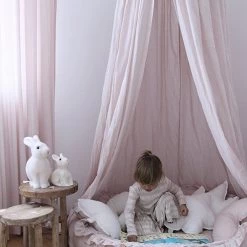 Cotton & Sweets Linen Junior Nest - Powder Pink
