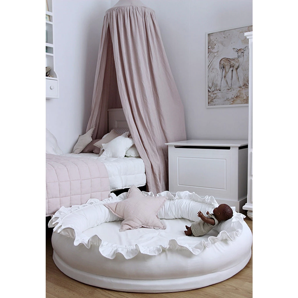 Cotton & Sweets Linen Junior Nest - White 7 Cotton & Sweets Linen Junior Nest - White