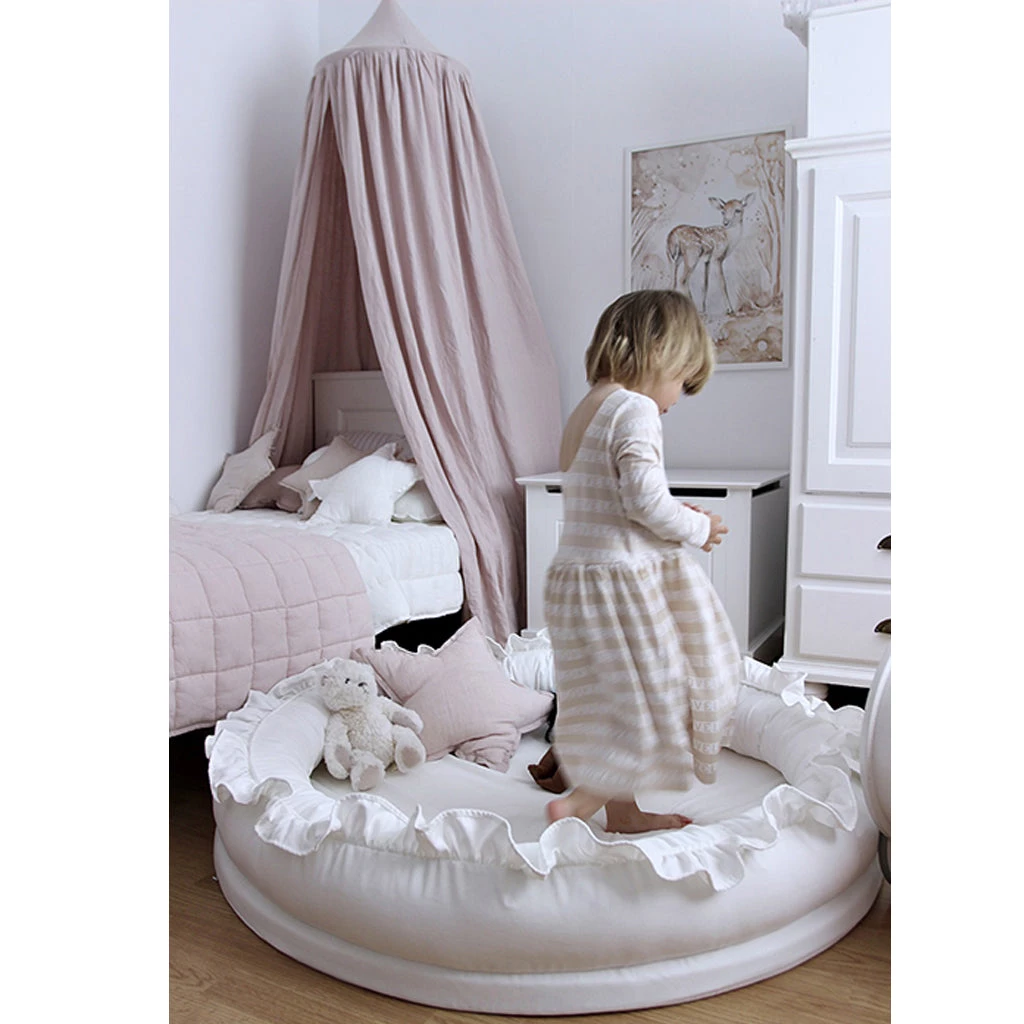Cotton & Sweets Linen Junior Nest - White 8 Cotton & Sweets Linen Junior Nest - White