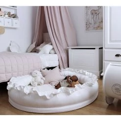 Cotton & Sweets Linen Junior Nest - White 15 Cotton & Sweets Linen Junior Nest - White
