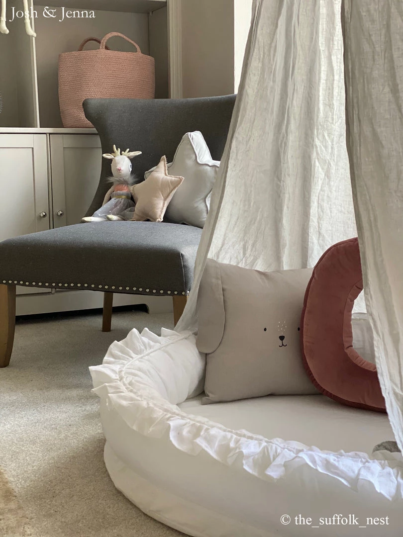 Cotton & Sweets Linen Junior Nest - White 6 Cotton & Sweets Linen Junior Nest - White