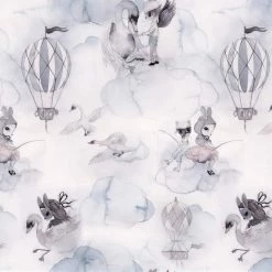 Kids Wallpaper Jimmy Cricket Wallpaper - Oh Cloud, Light Grey