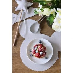 COTTON & SWEETS Gifts For Kids 3 Years + Linen Magic Wand - Light Grey