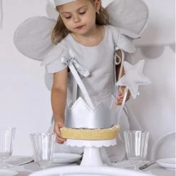 COTTON & SWEETS Personalised Linen Crown - Light Grey Build Your Own Gift Hamper