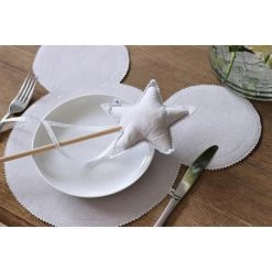 COTTON & SWEETS Gifts For Kids 3 Years + Linen Magic Wand - Light Grey