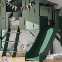 Mathy By Bols Treehouse Childs Single Bed + Slide & Platform - Colour Lacquer (20+ Colours) Kids Beds 11 Mathy By Bols Treehouse Childs Single Bed + Slide & Platform - Colour Lacquer (20+ Colours) Kids Beds