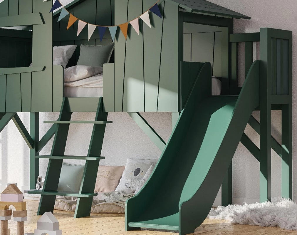 Mathy By Bols Treehouse Childs Single Bed + Slide & Platform - Colour Lacquer (20+ Colours) Kids Beds 5 Mathy By Bols Treehouse Childs Single Bed + Slide & Platform - Colour Lacquer (20+ Colours) Kids Beds