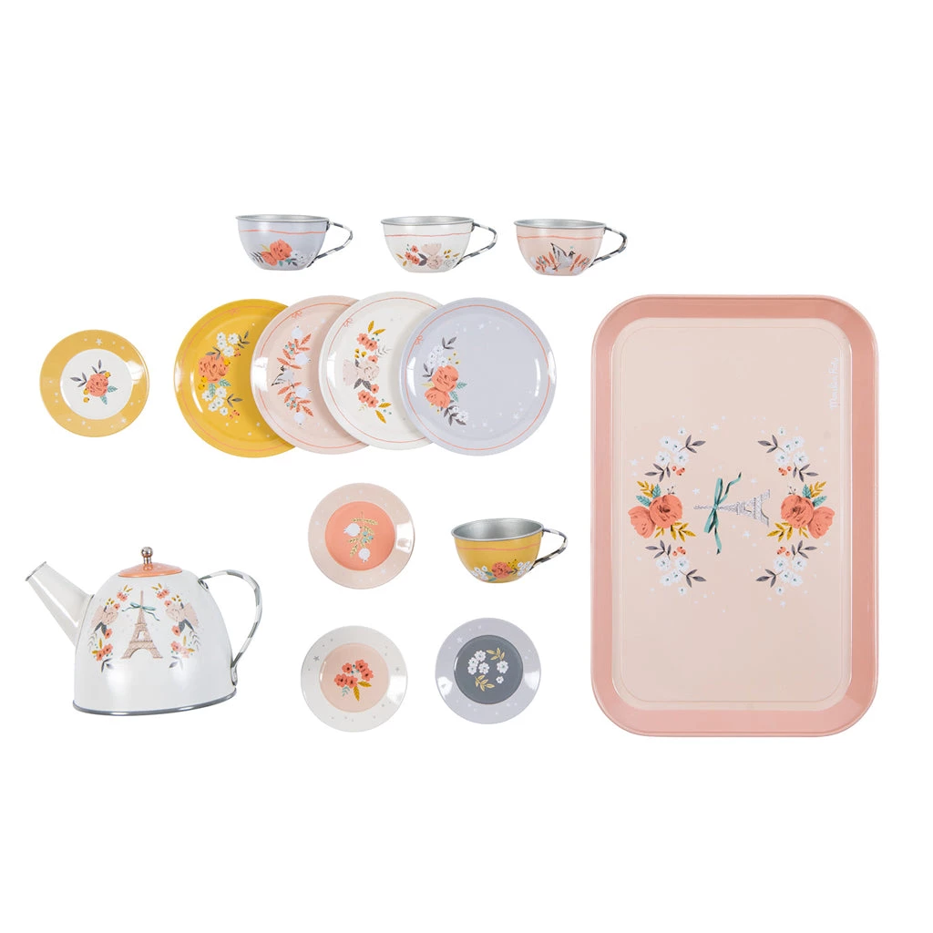 Kitchen & Shop Play Moulin Roty Les Parisiennes 14 Piece Tea Set 7 Kitchen & Shop Play Moulin Roty Les Parisiennes 14 Piece Tea Set