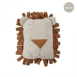 Cushions OYOY Lobo Lion Denim Cushion - Caramel
