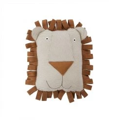 Cushions OYOY Lobo Lion Denim Cushion - Caramel