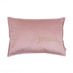 MALOMI KIDS NEW ARRIVALS Personalised Luxury Velvet Cushion - Powder Pink