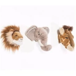 Wall Decoration Wild & Soft Mini Wall Toys - Safari Box (3 Pack)